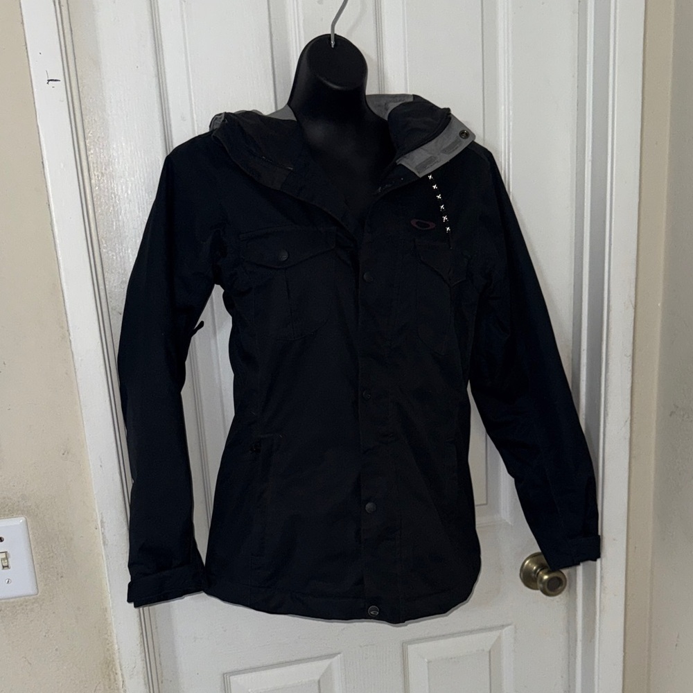 Oakley Black Jacket with Purple Logo